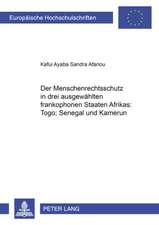 Der Menschenrechtsschutz in Drei Ausgewaehlten Frankophonen Staaten Afrikas