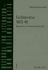 Exilliteratur 1933-45