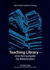 Teaching Library - Eine Kernaufgabe Fuer Bibliotheken: Zur Philosophischen Anthropologie Zwischen Stammesgeschichte Und Kulturdeutung