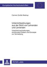 Unterrichtsstoerungen Aus Der Sicht Von Lehrenden Und Lernenden: Ursachenzuschreibungen, Emotionales Erleben Und Konzepte Zur Vermeidung