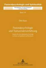 Pastoralpsychologie Und Transzendenzerfahrung