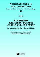 Clarissimo Professori Doctori Carolo Giraldo Fuerst: In Memoriam Carl Gerold Fuerst.