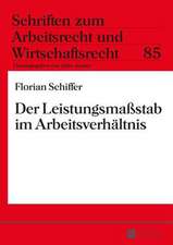 Der Leistungsmassstab Im Arbeitsverhaeltnis