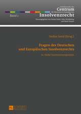 Fragen Des Deutschen Und Europaeischen Insolvenzrechts: Cronicas, Literatura y Cine