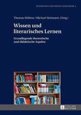 Wissen und literarisches Lernen