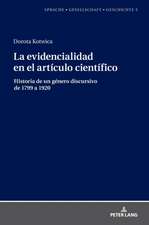 La evidencialidad en el artículo científico