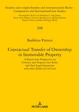 Contractual Transfer of Ownership in Immovable Property