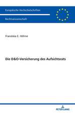 Die D&o-Versicherung Des Aufsichtsrats