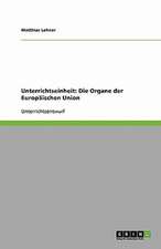 Unterrichtseinheit: Die Organe der Europäischen Union