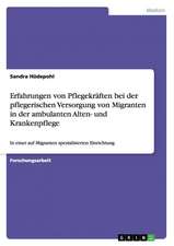 Erfahrungen von Pflegekräften bei der pflegerischen Versorgung von Migranten in der ambulanten Alten- und Krankenpflege