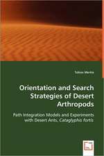 Orientation and Search Strategies of Desert Arthropods