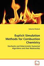 Explicit Simulation Methods for Combustion Chemistry