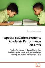 Special Eduation Students Academic Performance on Tests