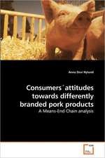 Consumers´attitudes towards differently branded pork products