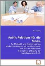 Public Relations für die Marke