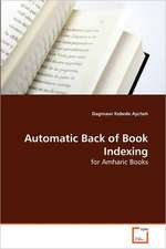 Automatic Back of Book Indexing