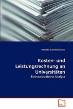 Kosten- und Leistungsrechnung an Universitäten