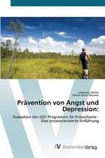 Prävention von Angst und Depression: