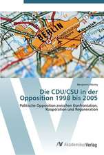 Die CDU/CSU in der Opposition 1998 bis 2005