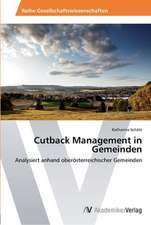 Cutback Management in Gemeinden