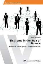 Six Sigma in the area of finance