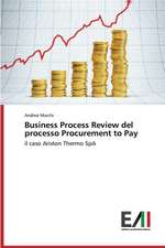 Business Process Review del Processo Procurement to Pay