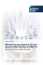 Mentoring Perceptions of New Tenure-Track Faculty at Hbcu's: A System-Based View