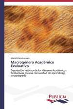 Macrogenero Academico Evaluativo