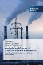 Analysis and Control of Subsynchronous Resosnance: A Political Assemblage