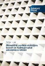 Monolithic Particle Detectors Based on Hydrogenated Amorphous Silicon: A School Community Perspective Study