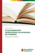 O Procedimento Sumarissimo No Processo Do Trabalho: Termofluidodinamica