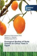 Ecological Studies of Scale Insects on Citrus Trees in Egypt