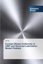 Contact Stress Uniformity in Cmp and Grooved Lubrication Model Problem: Biznes-Keys "Rosneft' 2030"