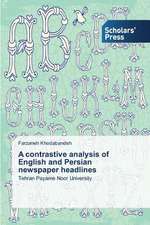 A Contrastive Analysis of English and Persian Newspaper Headlines: Effective Leadership Development and Succession Planning