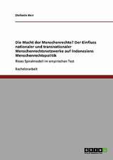 Die Macht der Menschenrechte? Der Einfluss nationaler und transnationaler Menschenrechtsnetzwerke auf Indonesiens Menschenrechtspolitik