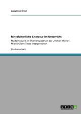 Mittelalterliche Literatur im Unterricht