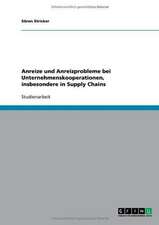 Anreize und Anreizprobleme bei Unternehmenskooperationen, insbesondere in Supply Chains