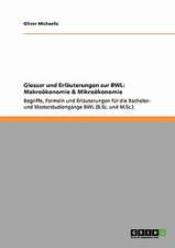 Glossar und Erläuterungen zur BWL: Makroökonomie & Mikroökonomie