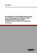 Der Wandel der wirtschaftlichen Bedingungen in der Musikindustrie seit 1980 und seine Konsequenzen für professionelle Musikschaffende im Bereich der Popmusik