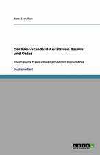 Der Preis-Standard-Ansatz von Baumol und Oates