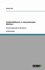 Produktdiffusion in internationalen Märkten