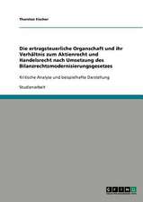 Die ertragsteuerliche Organschaft und ihr Verhältnis zum Aktienrecht und Handelsrecht nach Umsetzung des Bilanzrechtsmodernisierungsgesetzes