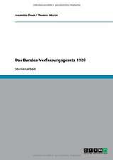 Das Bundes-Verfassungsgesetz 1920