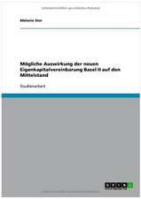 Mögliche Auswirkung der neuen Eigenkapitalvereinbarung Basel II auf den Mittelstand