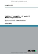 Politische Partizipation von Frauen in Kommunalparlamenten