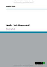 Was ist Public Management ?