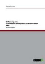 Einführung eines Dokumenten-Management-Systems in einer Bank