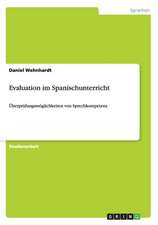 Evaluation im Spanischunterricht