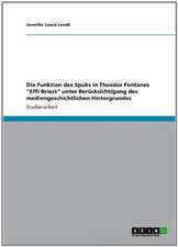 Die Funktion des Spuks in Theodor Fontanes 