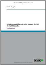 Friedenskonsolidierung unter Aufsicht der UN: der Fall Südsudan